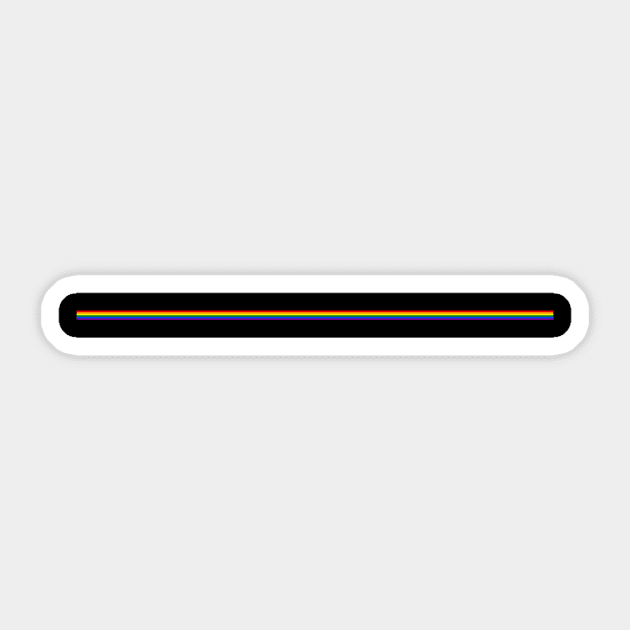 Rainbow Stripe Sticker by ConnerDavis